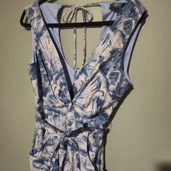 Anthropologie Eva Franco Linen Jumpsuit Size 6 - Picture 9 of 10